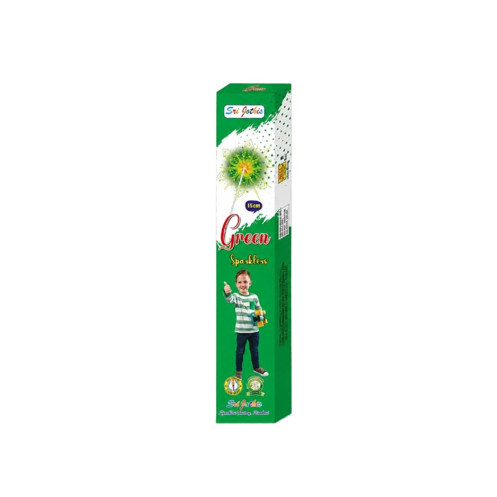 Sivakasi Pattasu Kadai 15 Cm Green Sparklers