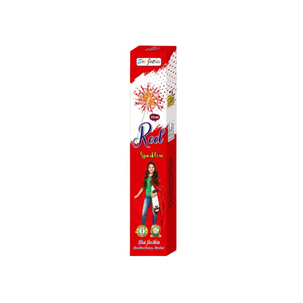 Sivakasi Pattasu Kadai 15 Cm Red Sparklers