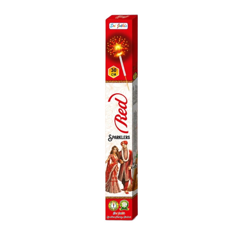 Sivakasi Pattasu Kadai 30 Cm Red Sparklers